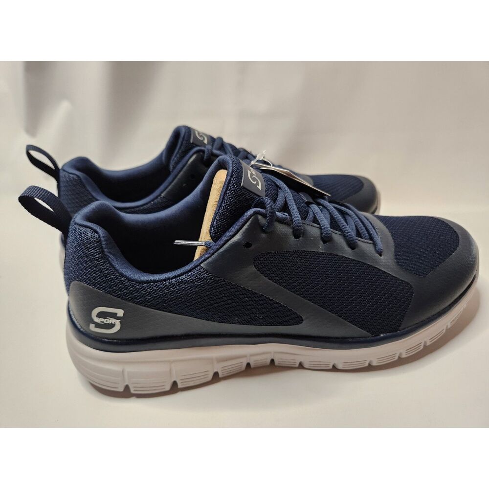 S Sport by Skechers Memory Foam Lace-up Sneakers Men's 11 Dark Blue